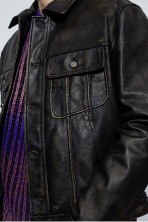 Riley' leather jacket Diesel - SchaferandweinerShops Denmark